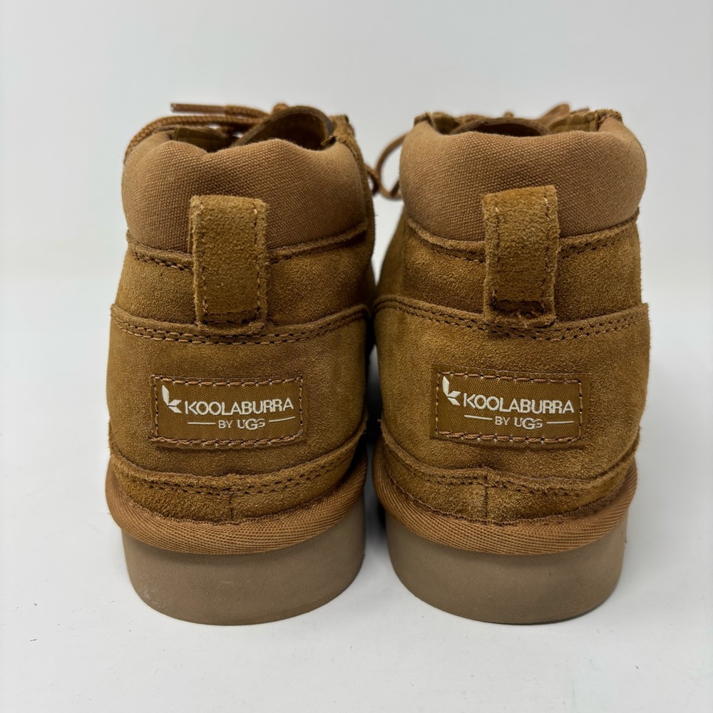 Koolaburra by UGG Advay Chestnut Lace Up Fur Boots Size 10 - Picture 4 of 12